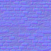 seamless wall bricks normal map 0008